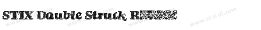 STIX Double Struck R字体转换